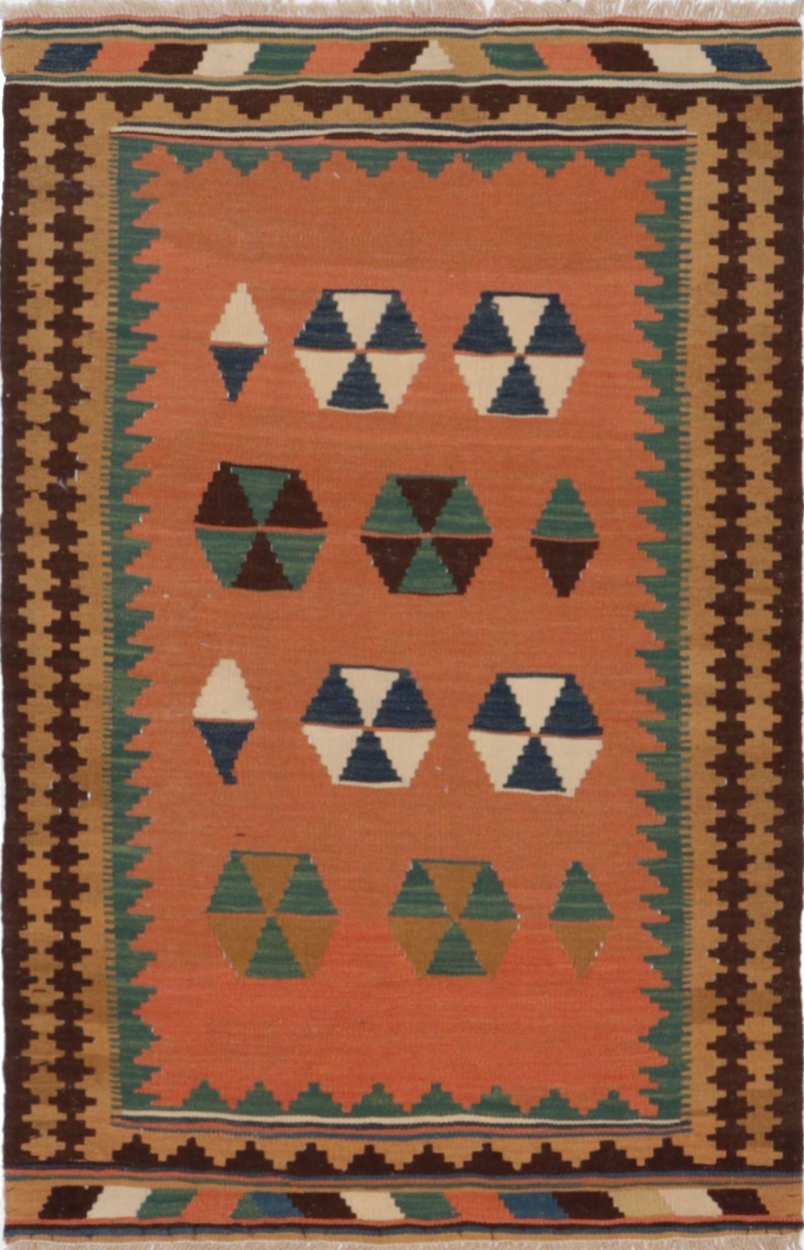 Hand Knotted Iran Kilim 3'3
