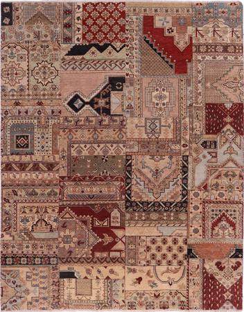 Hand Made India Patchwork 8' x 10'3