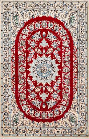 Hand Knotted Iran Nain 4'4