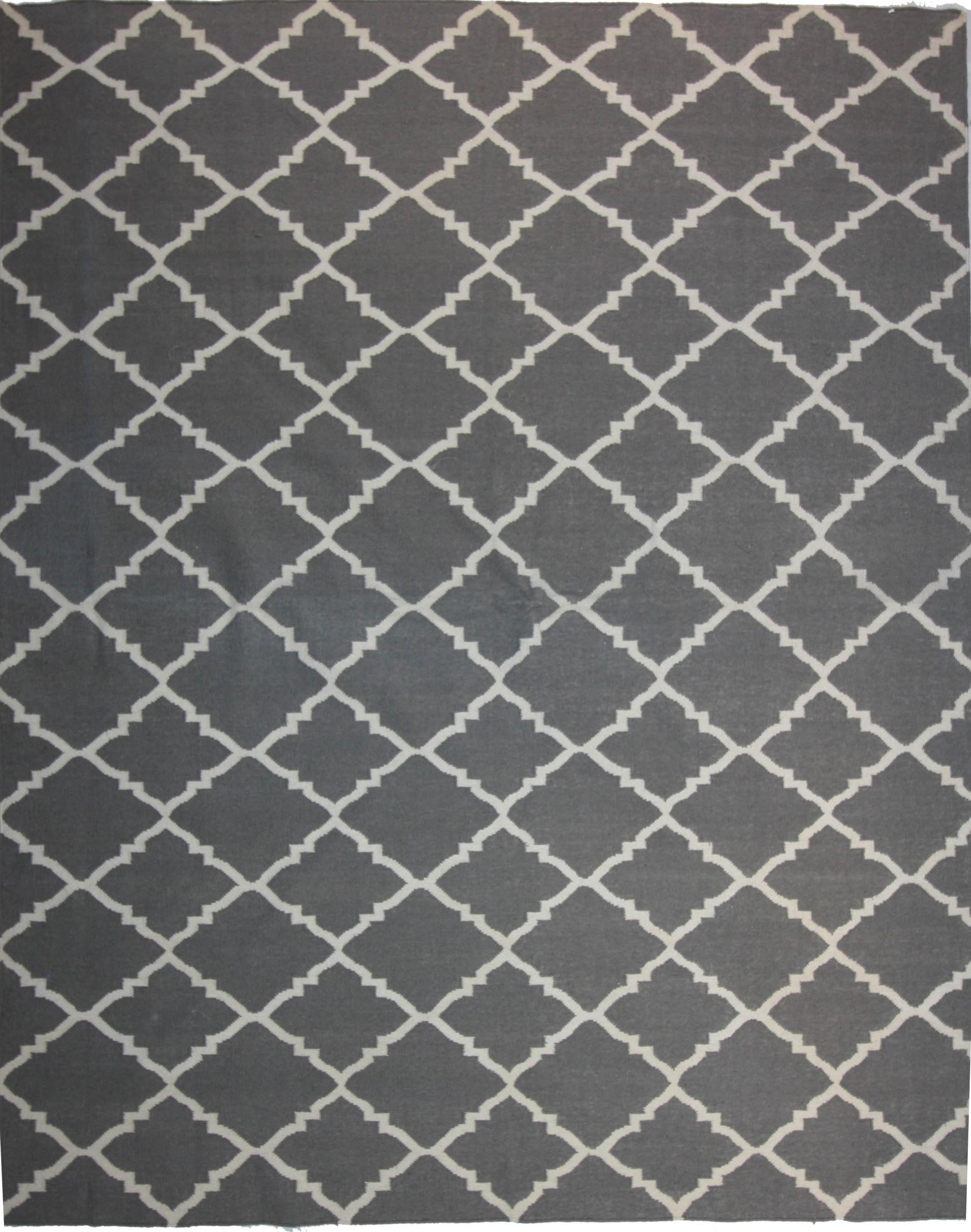 Machine Made POLYPROPILENE Gray Transitional India Rug 8' x 10'4"
