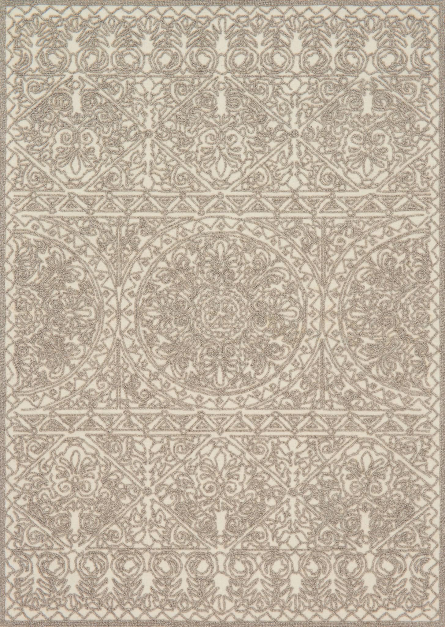 Hand Made WOOL Beige Transitional India Rug 7'9" x 9'9"