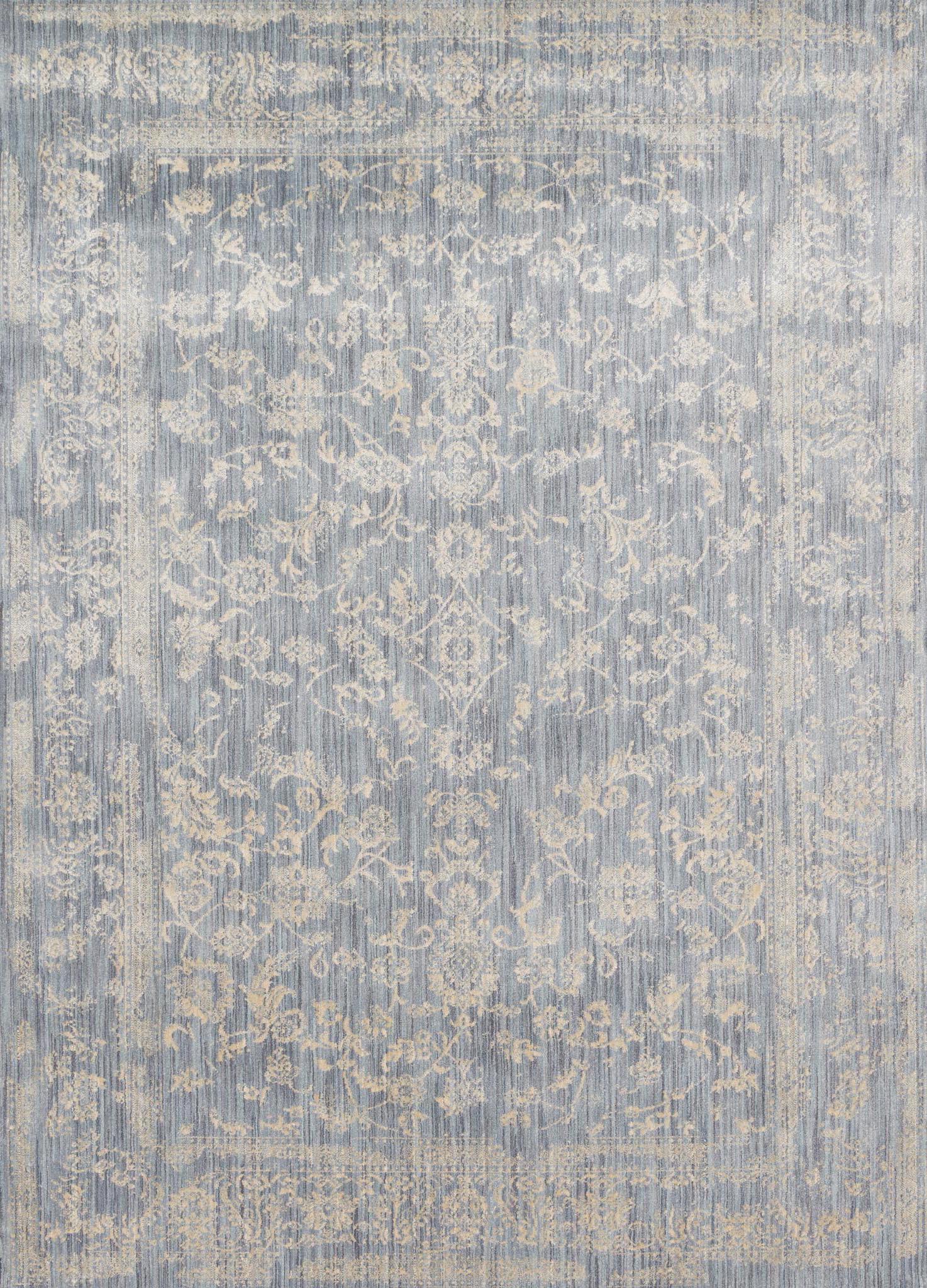Machine Made POLYPROPILENE Blue Lt Transitional Egypt Rug 7'10" x 10'10"