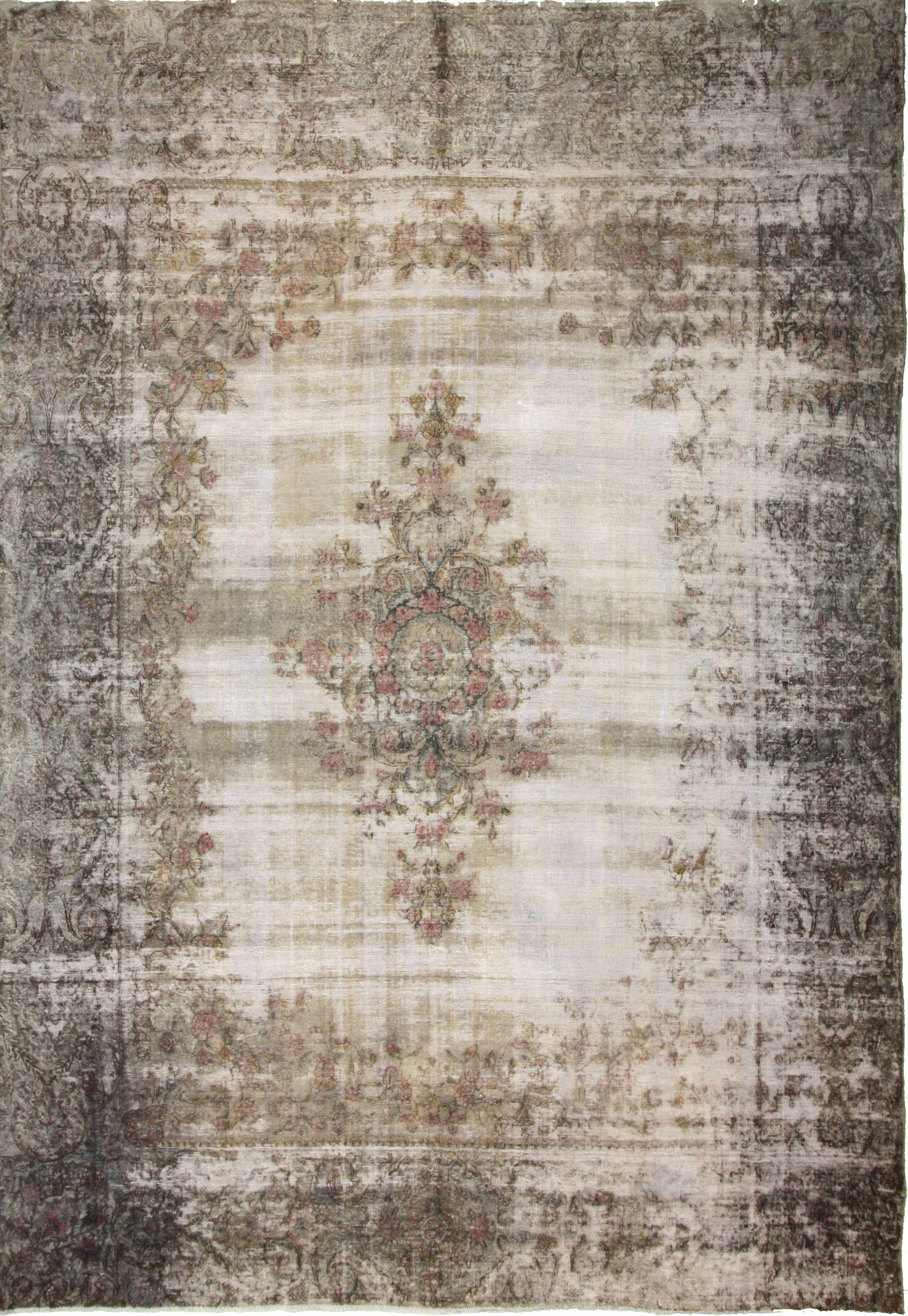 Hand Made WOOL Gray Transitional Persian Rug 9'7" x 13'9"