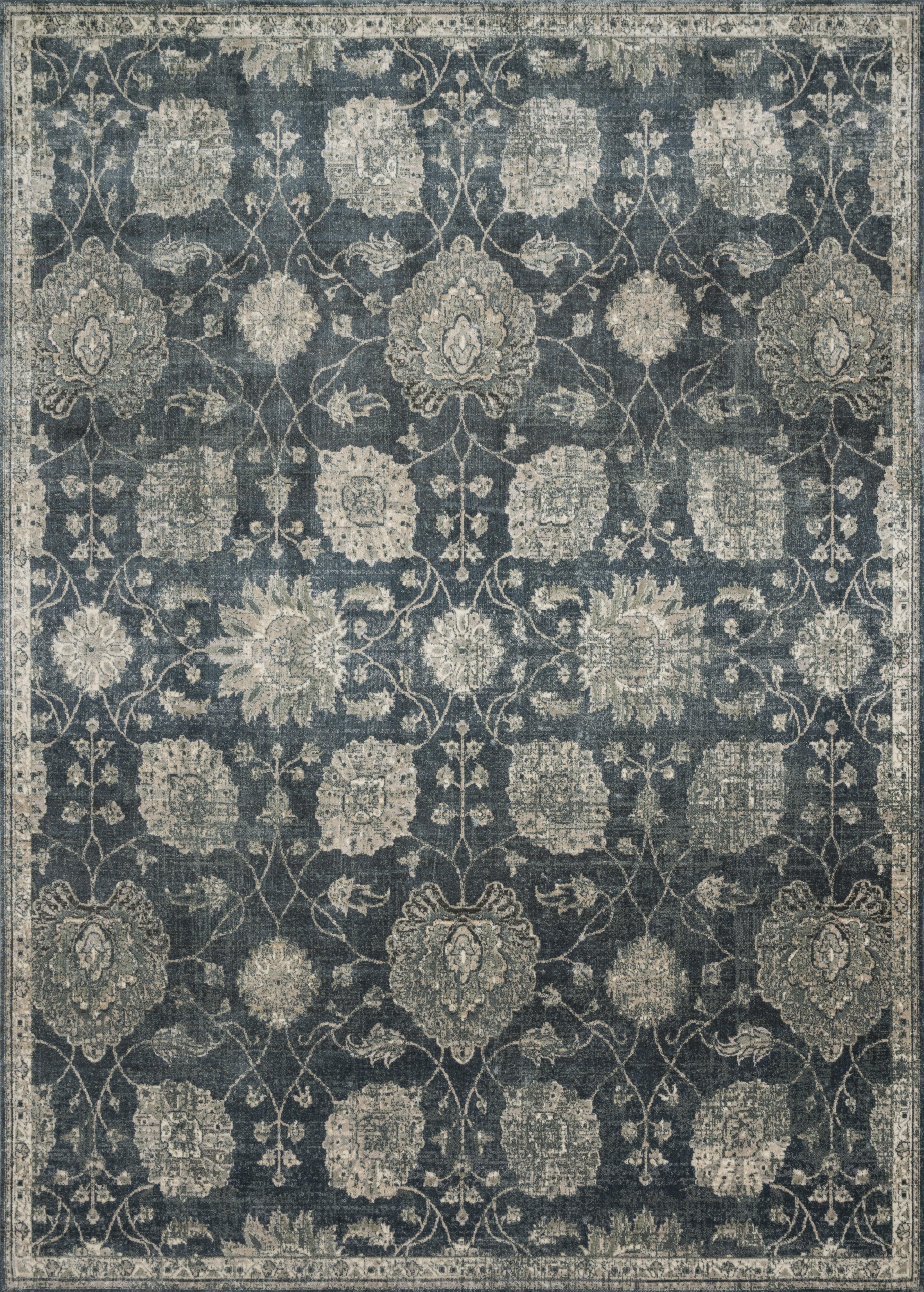 Machine Made Art Silk Blue Dk Transitional Egypt Rug 12' x 15'
