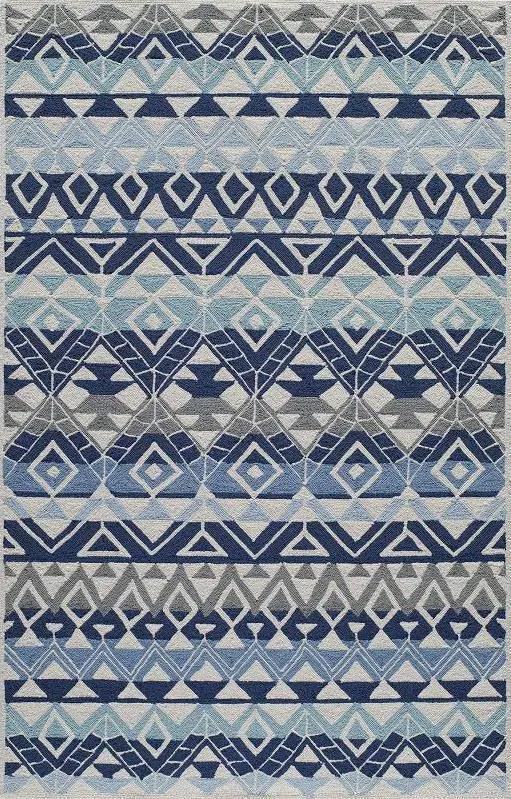 Hand Hooked POLYPROPILENE Multi Transitional China Rug 5' x 8'