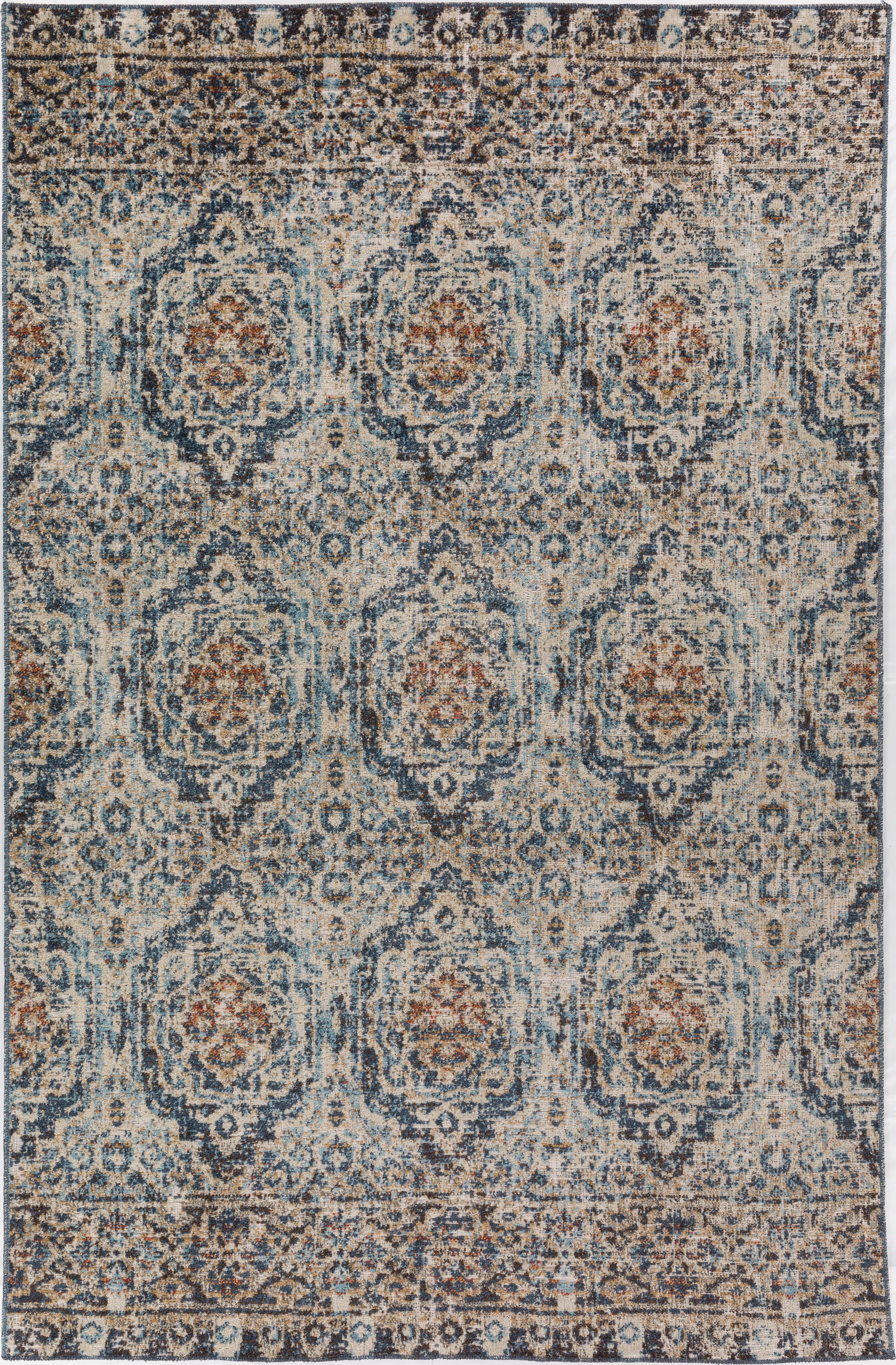 Machine Made POLYPROPILENE Indigo Transitional Egypt Rug 9'4" x 13'2"