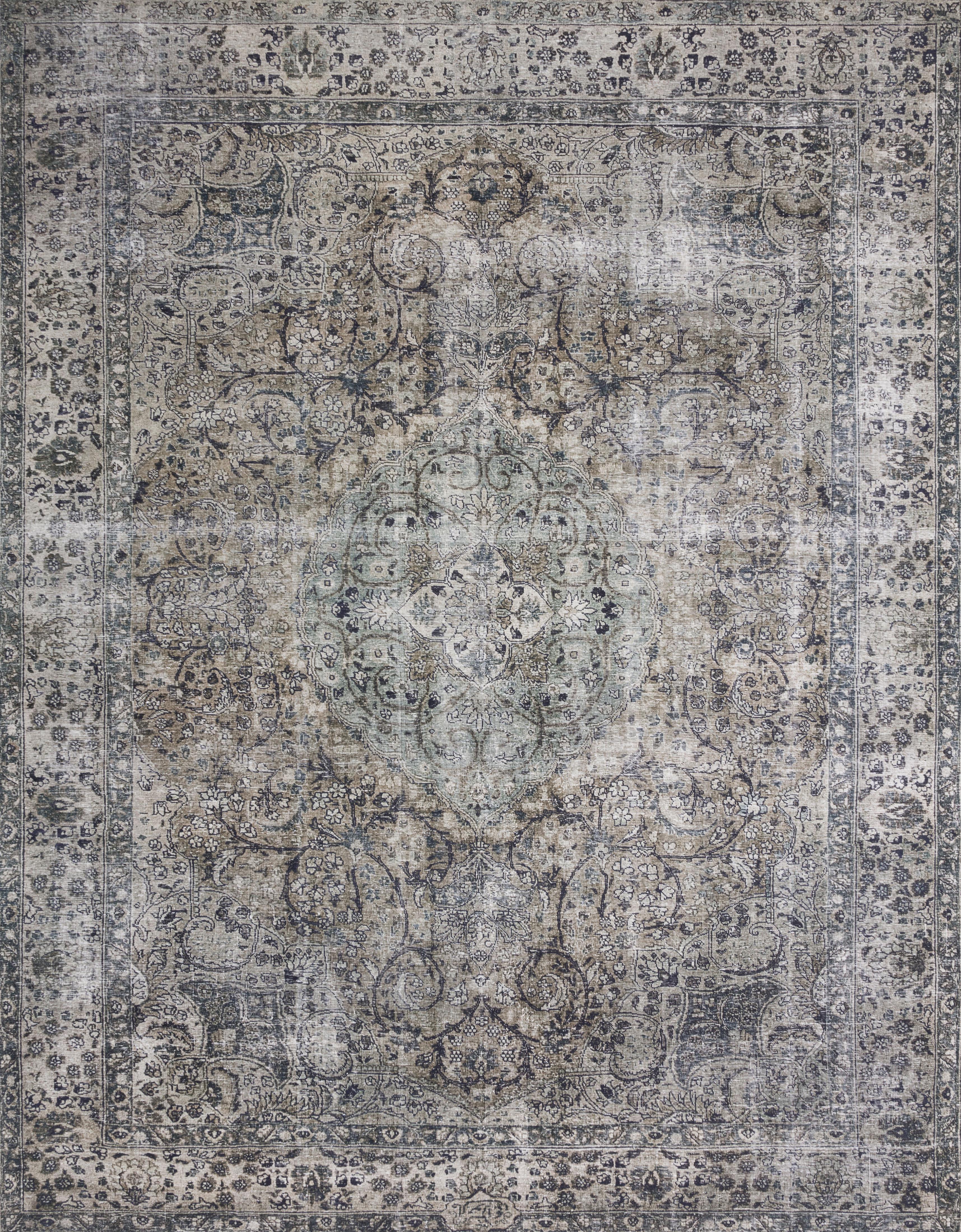 Machine Made Synthetic Gray Transitional China Rug 7'6" x 9'6"