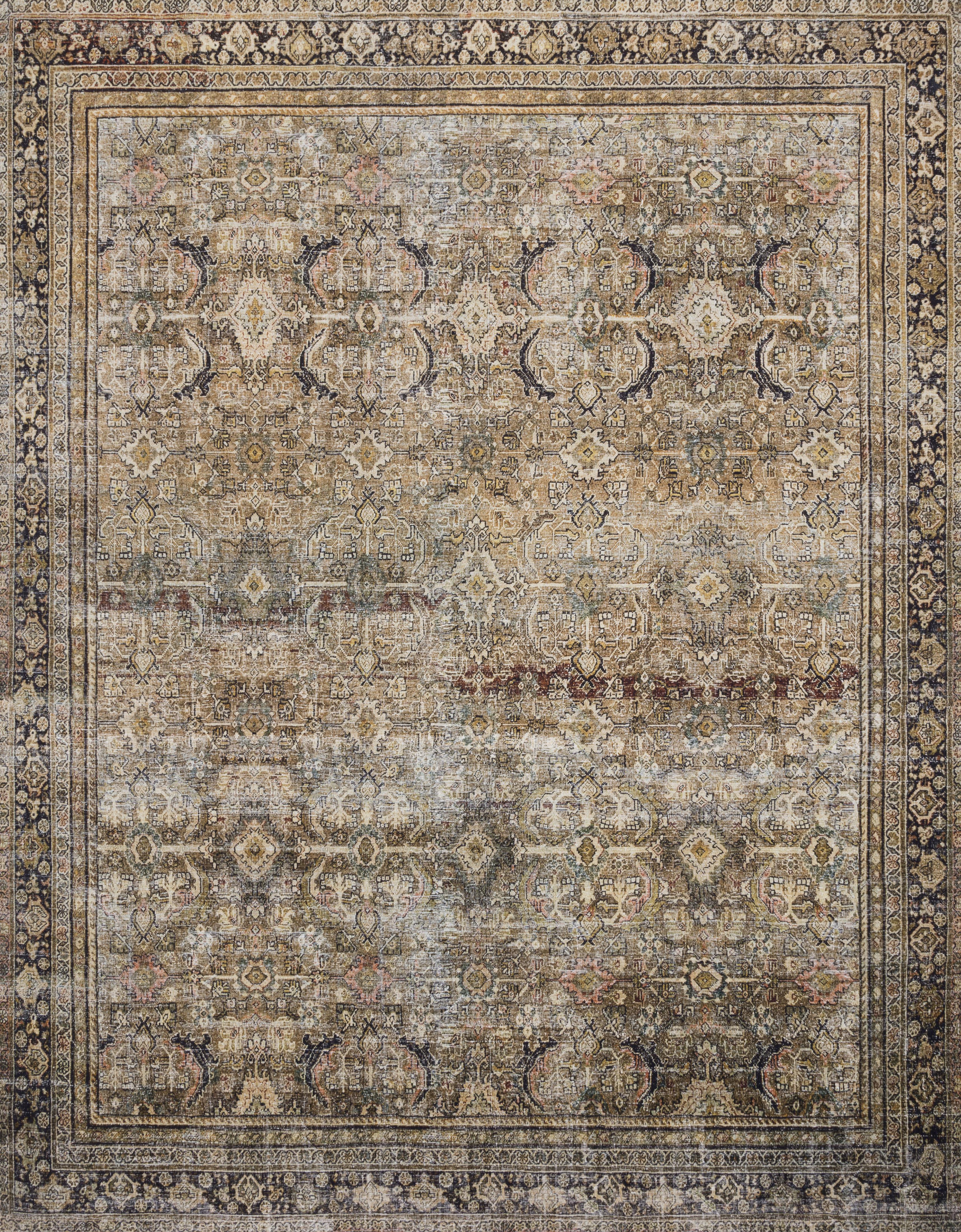 Machine Made Synthetic Beige Transitional China Rug 7'6" x 9'6"