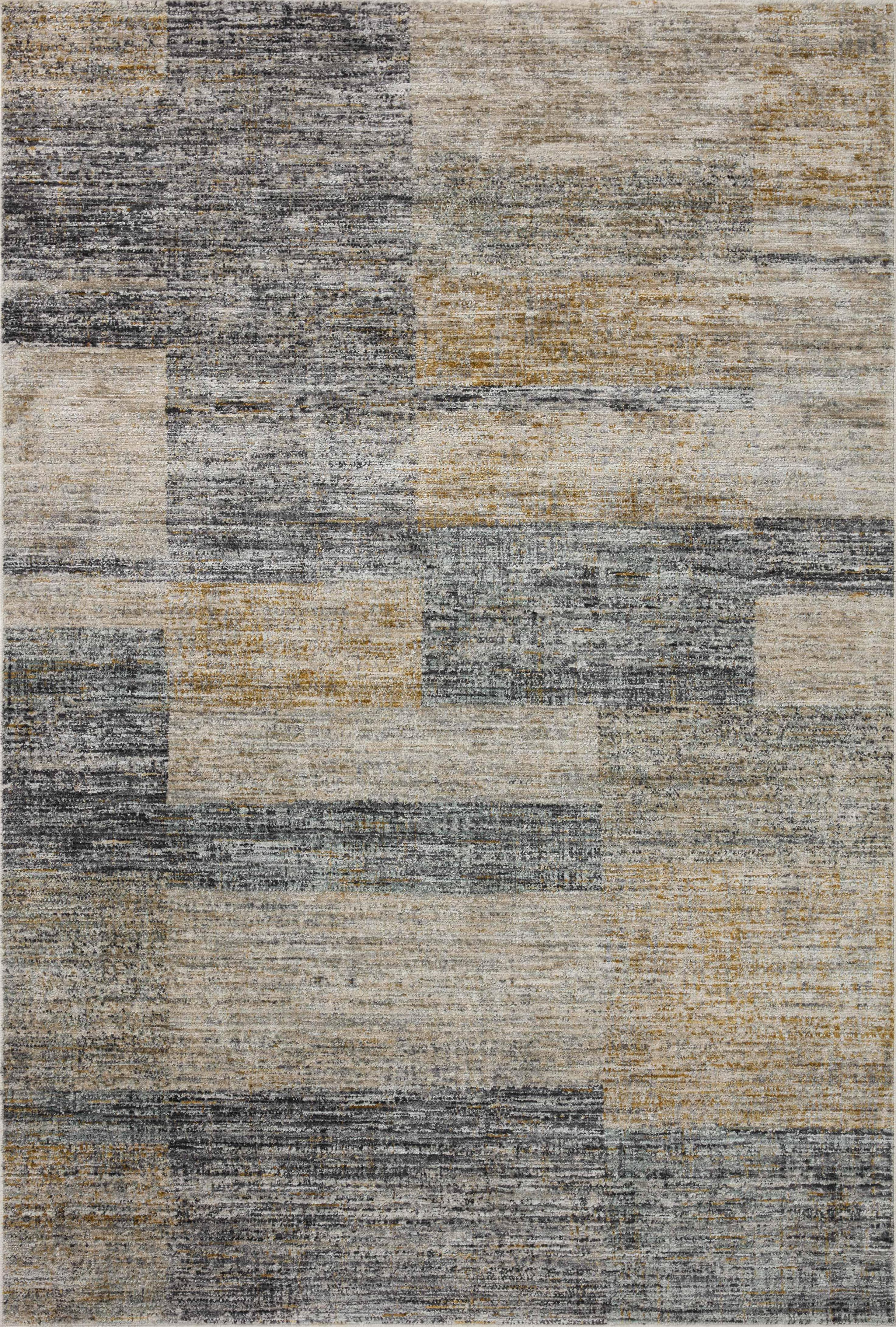 Machine Made Synthetic GREY / GOLD Contemporary Turkey Rug 7'10" x 10'