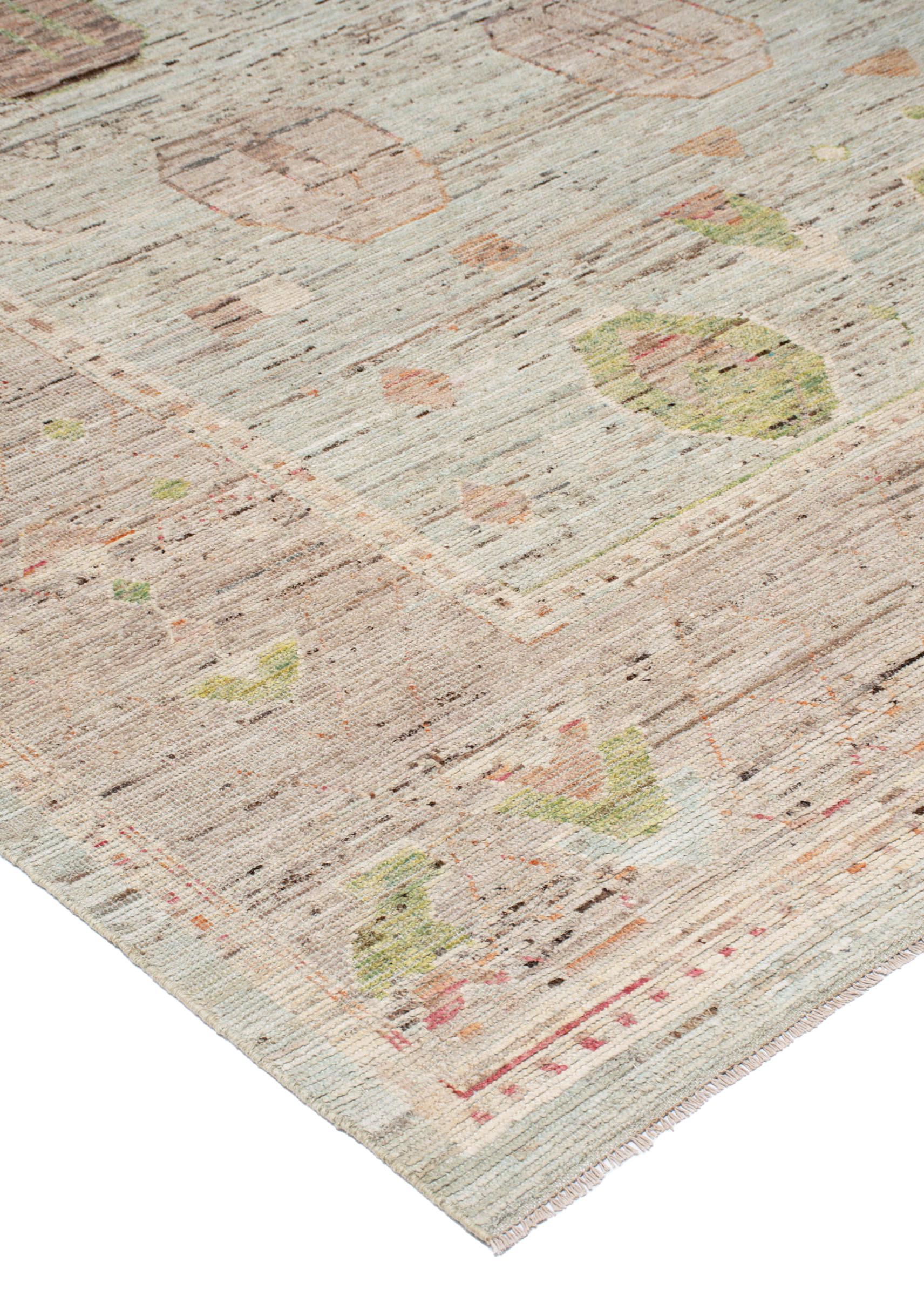 Oushak Soft aqua 9’4″ x 11’5″