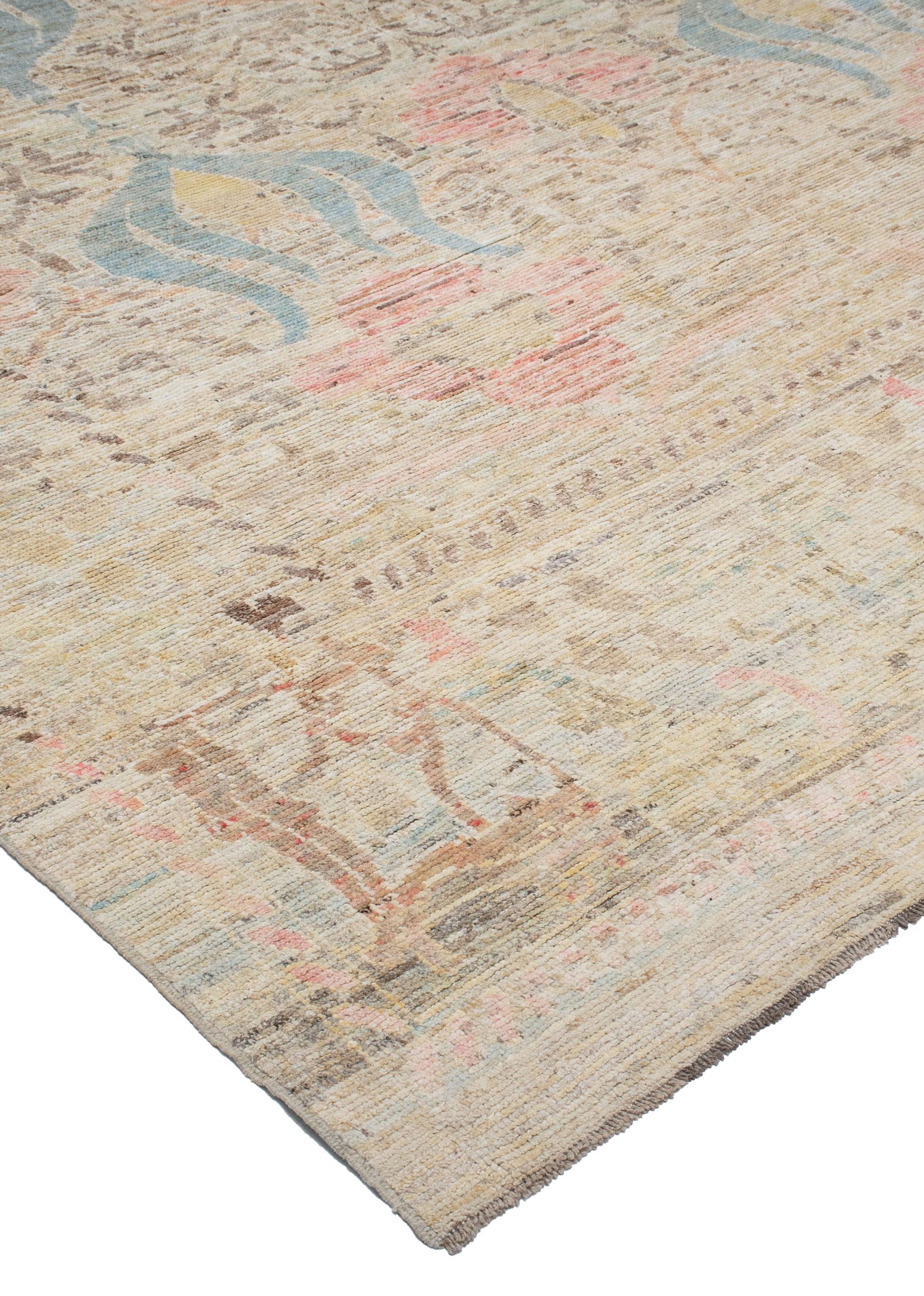 Oushak Pale Yellow 12′ x 14’5″