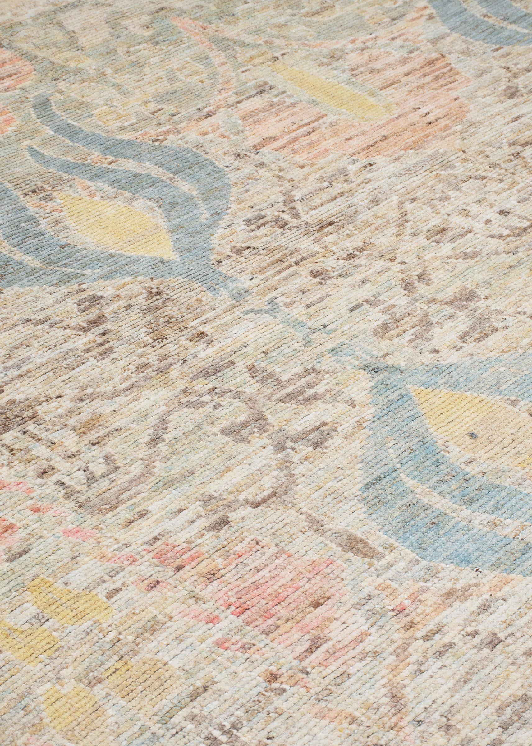 Oushak Pale Yellow 12′ x 14’5″