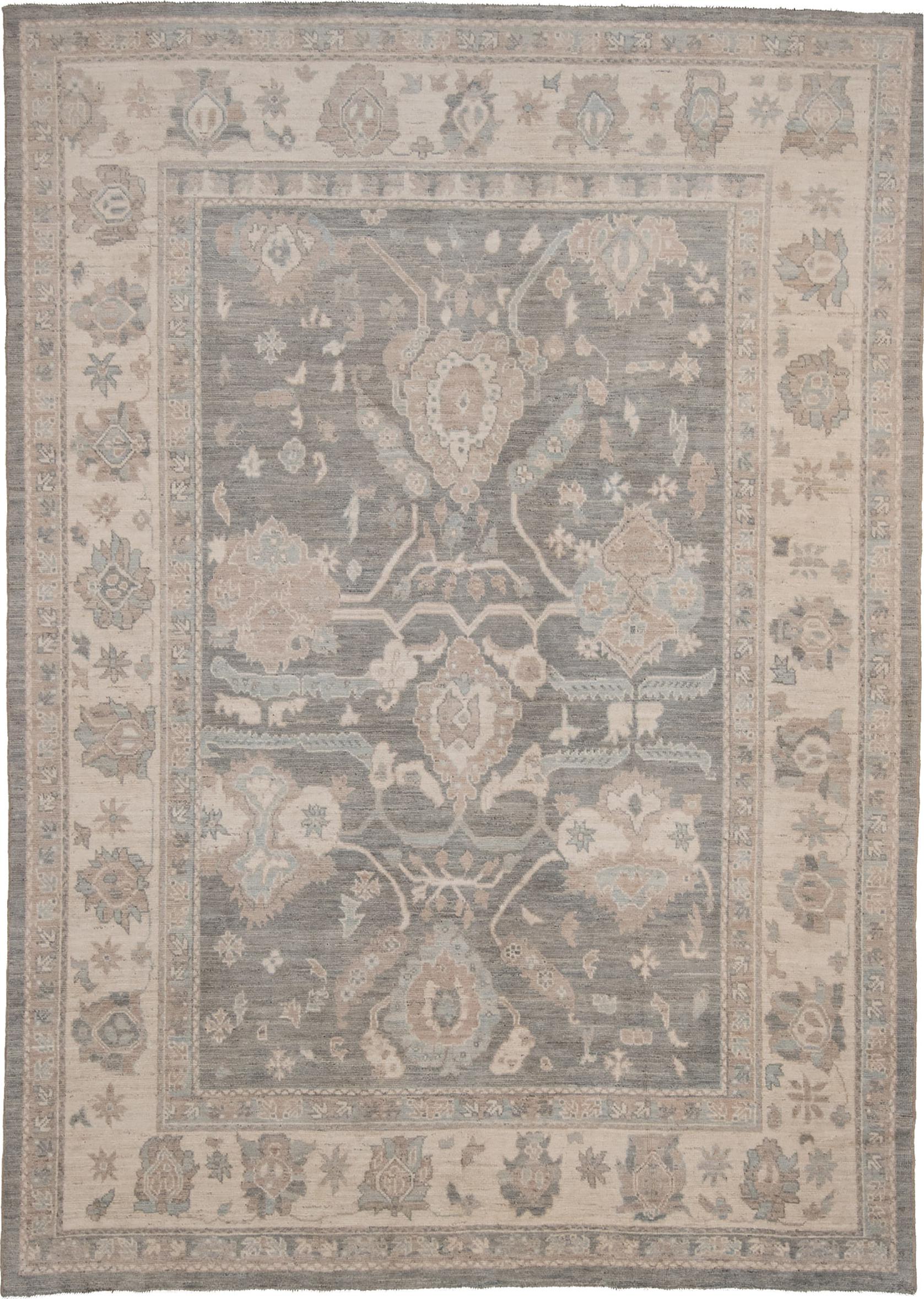 Oushak Pewter 9′ x 11’8″