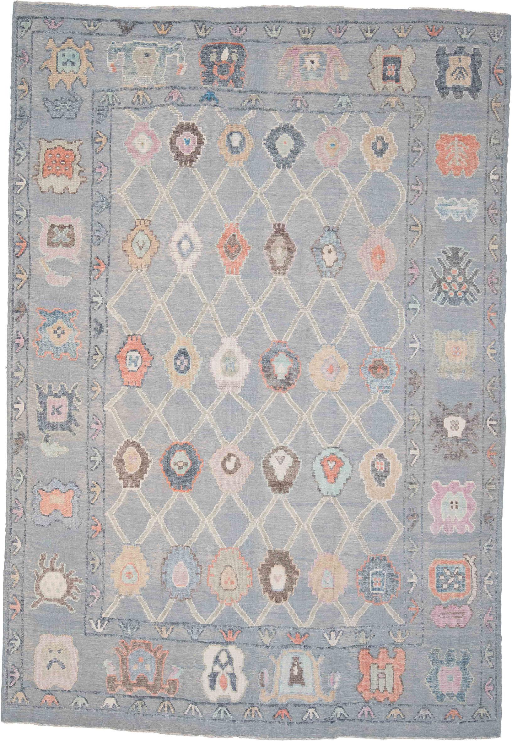 Oushak Delft 10′ x 13’4″