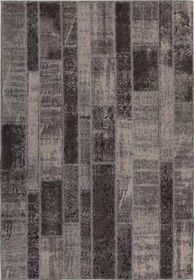 Chandra Willa WIL-46601 Gray/Silver Rectangle 5X8